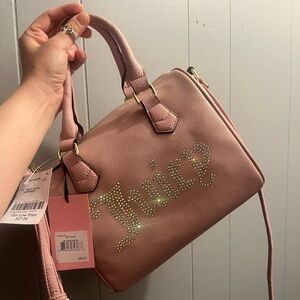 NWT Juicy Couture dusty pink bling bag